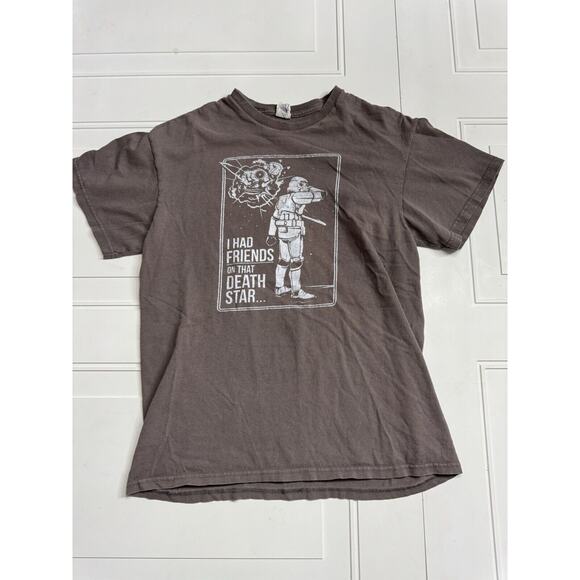 Delta Pro Weight Other - Star Wars, I Had Friends on that Death Star Brown T-shirt, Size M (Fits Small)